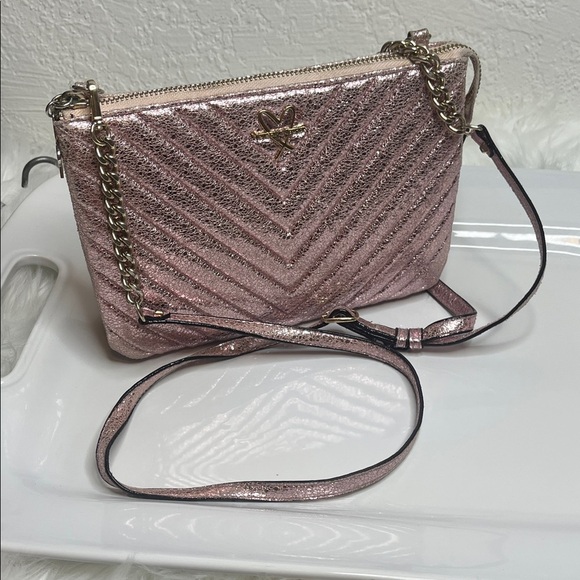 Victoria's Secret Metallic Pink Crossbody Bag - Picture 10 of 10